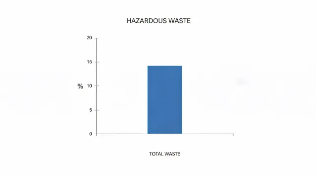 Hazardous waste percentage chart
